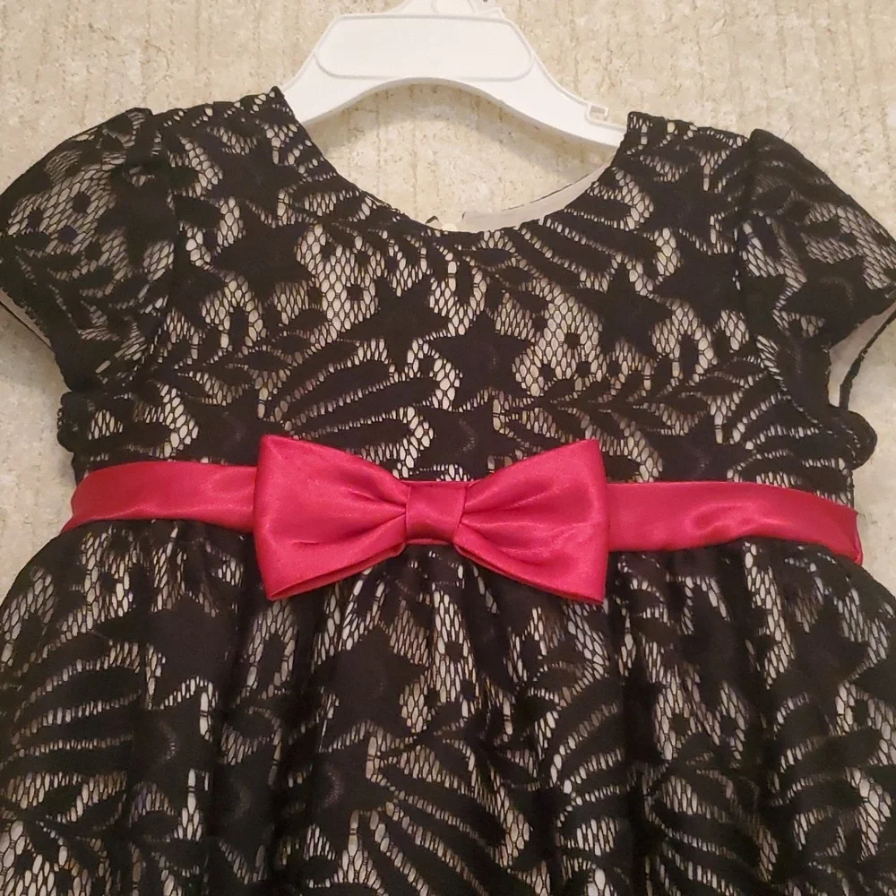 Toddler Black Lace Dress - Picture 3 of 3